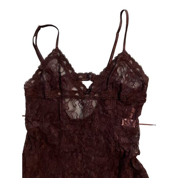 Frederick's of Hollywood Black Sheer Lace Camisole Whimsigoth Dark Grunge Fairy - Picture 4 of 8